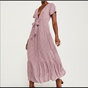 Abercrombie & Fitch floral floor length dress.